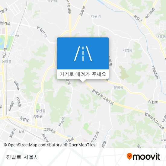 진밭로 지도