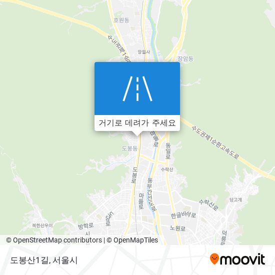 도봉산1길 지도