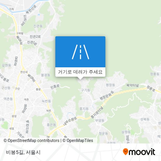 비봉5길 지도