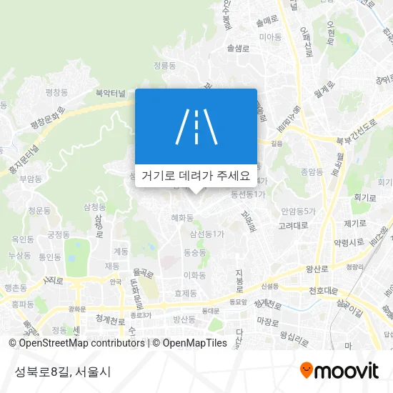 성북로8길 지도