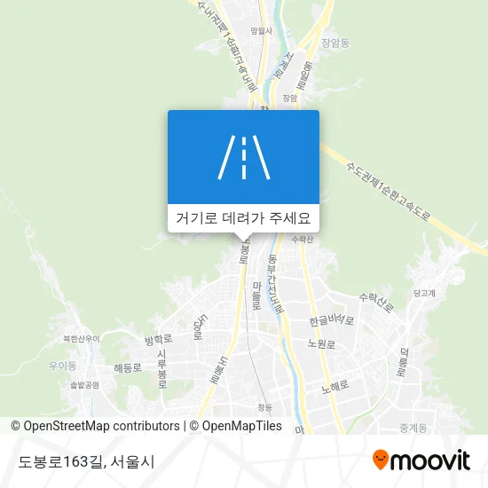 도봉로163길 지도