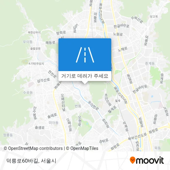 덕릉로60바길 지도