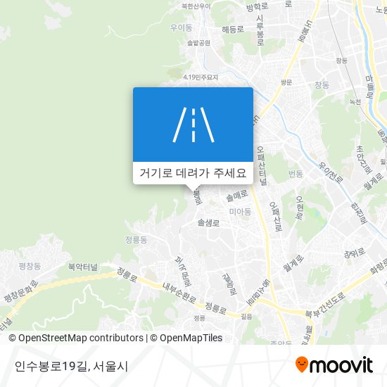 인수봉로19길 지도