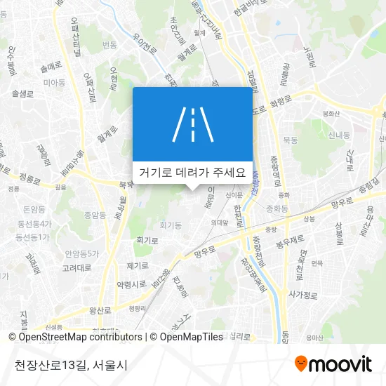 천장산로13길 지도