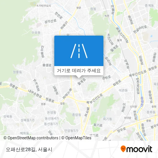 오패산로28길 지도
