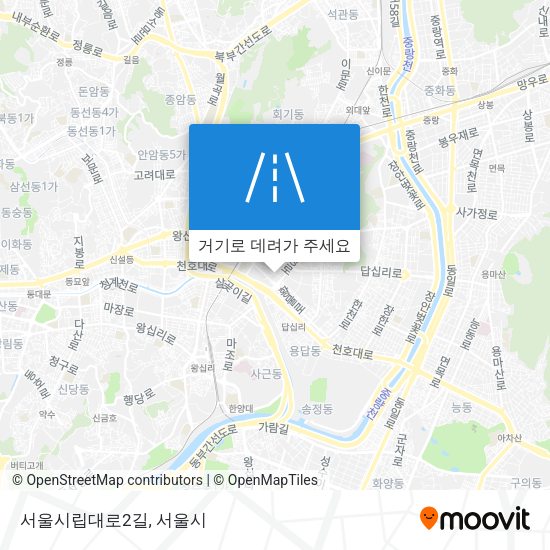 서울시립대로2길 지도