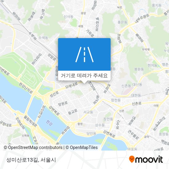 성미산로13길 지도