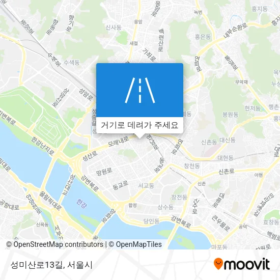 성미산로13길 지도