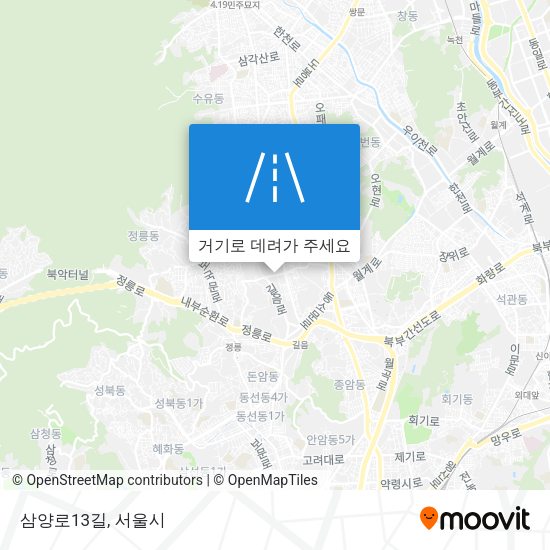 삼양로13길 지도