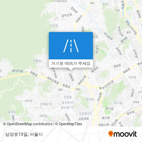 삼양로13길 지도