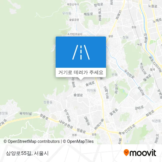 삼양로55길 지도