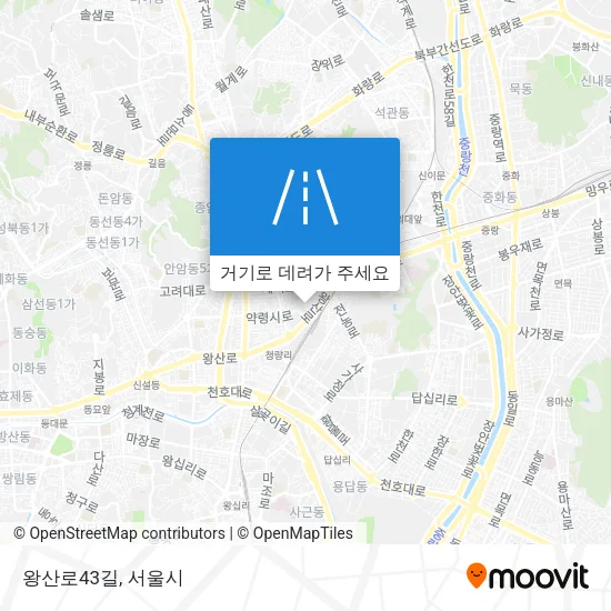 왕산로43길 지도