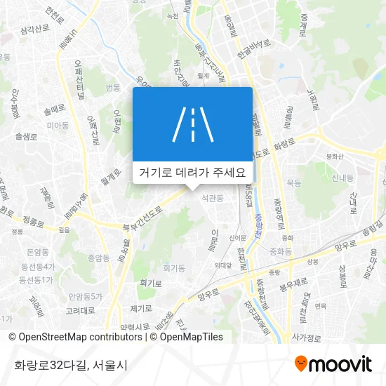 화랑로32다길 지도