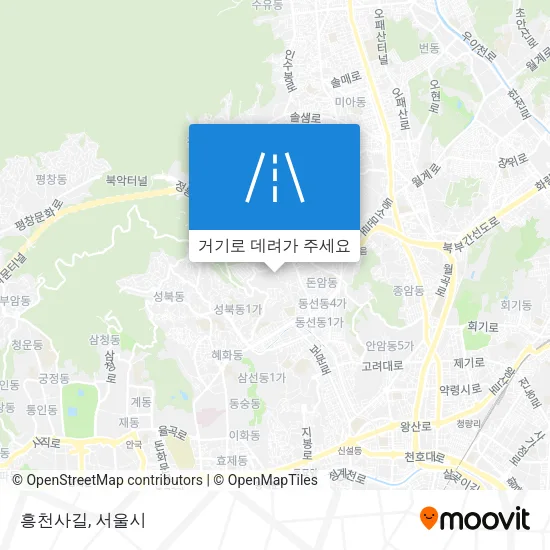 흥천사길 지도