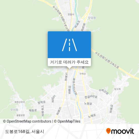 도봉로168길 지도