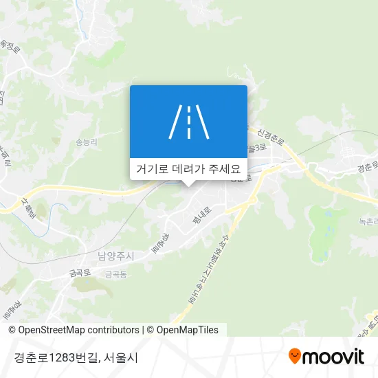 경춘로1283번길 지도