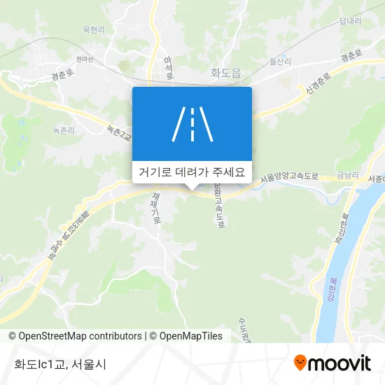 화도Ic1교 지도