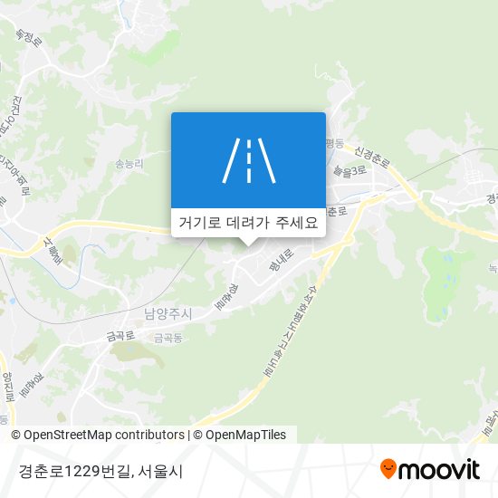 경춘로1229번길 지도