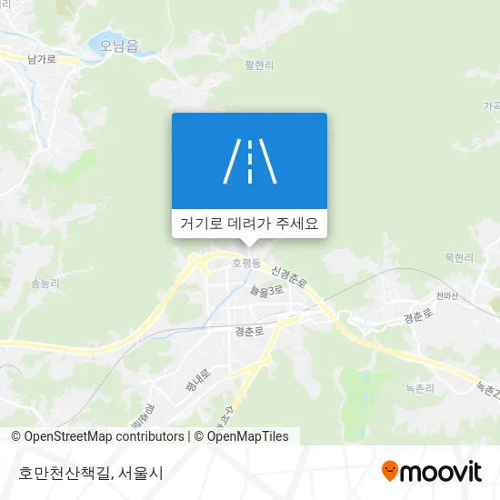 호만천산책길 지도