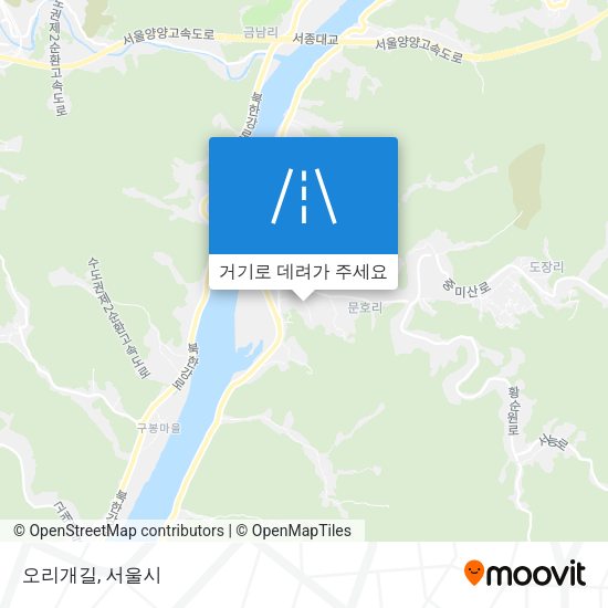 오리개길 지도