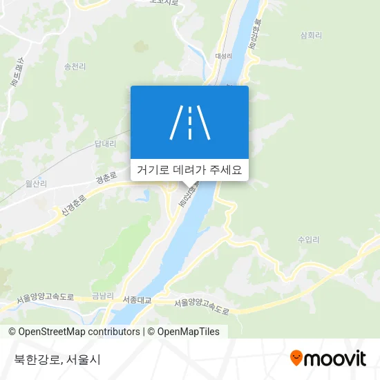 북한강로 지도