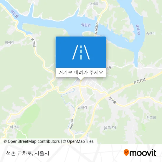 석촌 교차로 지도