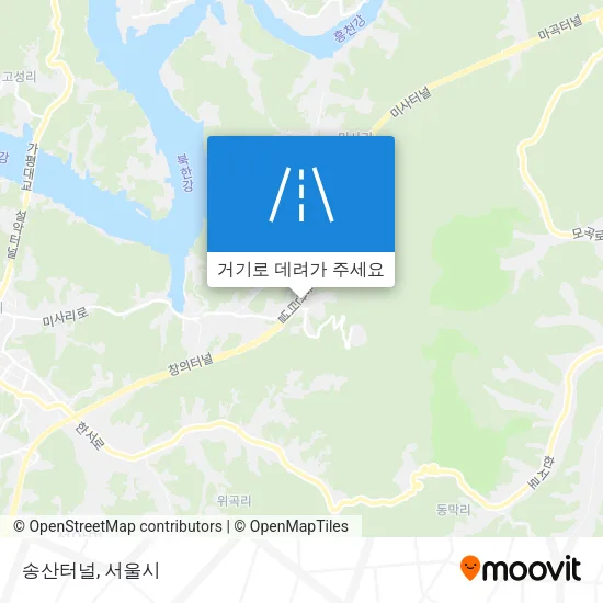 송산터널 지도