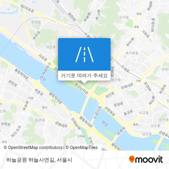 하늘공원 하늘사면길 지도
