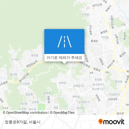 정릉로8가길 지도