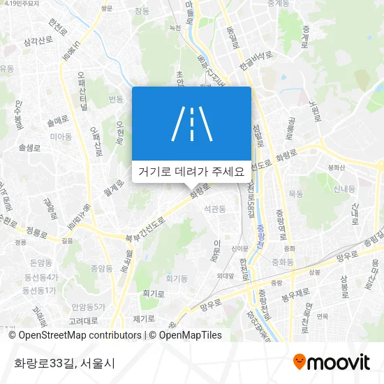 화랑로33길 지도