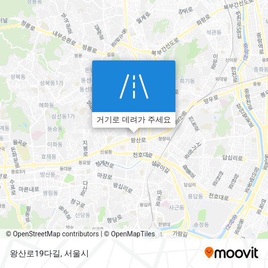 왕산로19다길 지도