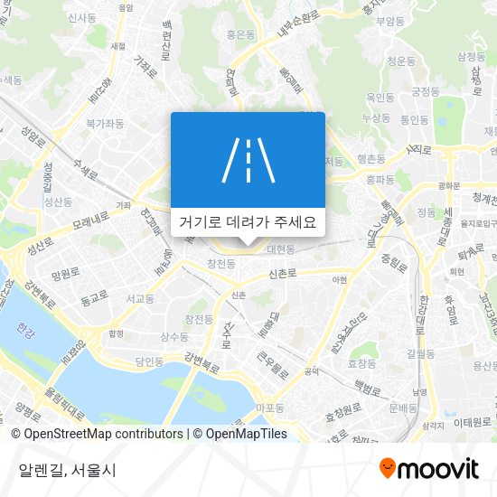 알렌길 지도