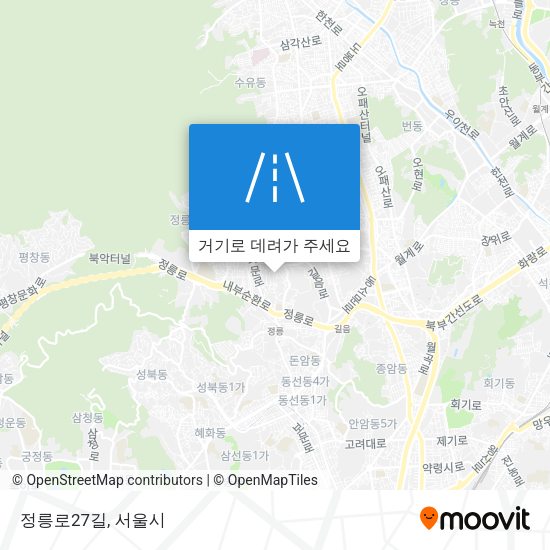 정릉로27길 지도