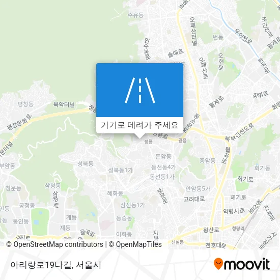 아리랑로19나길 지도