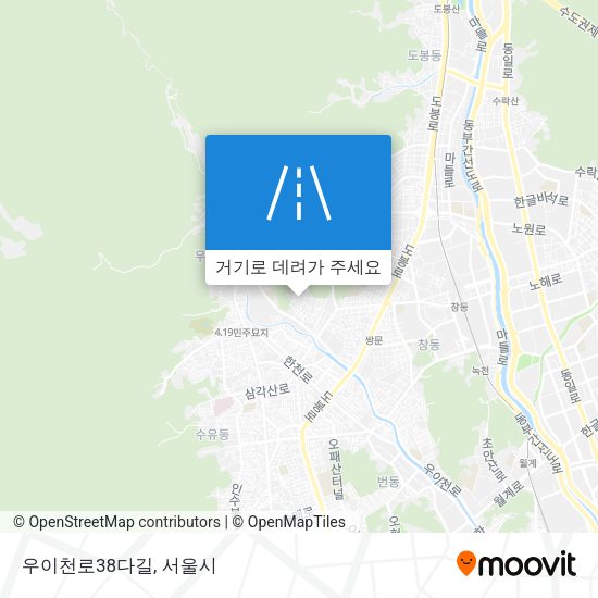 우이천로38다길 지도