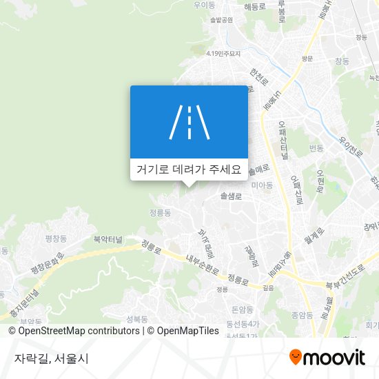자락길 지도