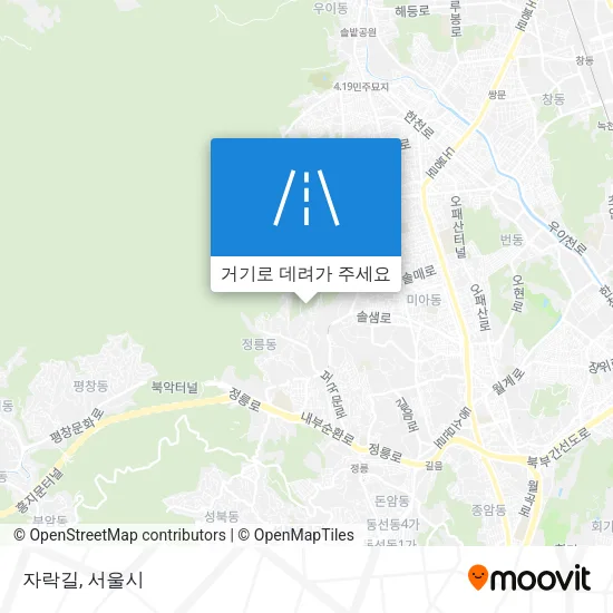 자락길 지도