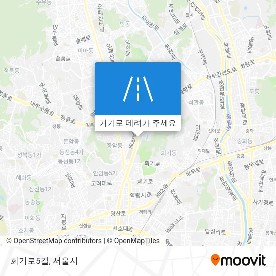 회기로5길 지도