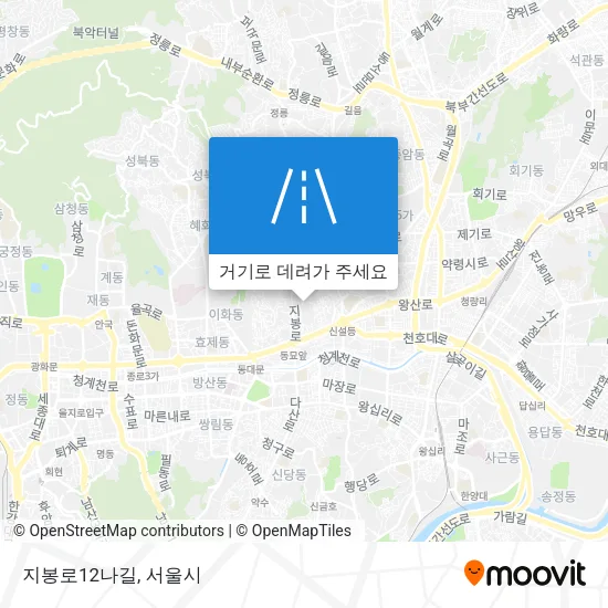 지봉로12나길 지도