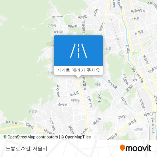 도봉로72길 지도