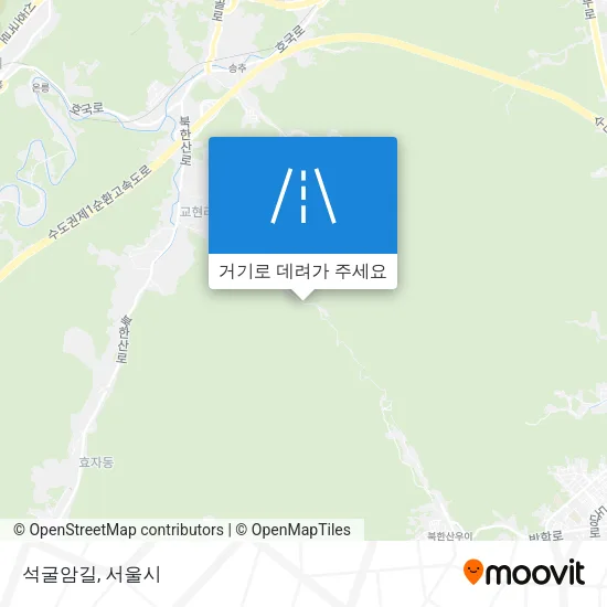 석굴암길 지도