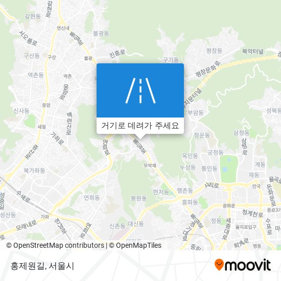 홍제원길 지도