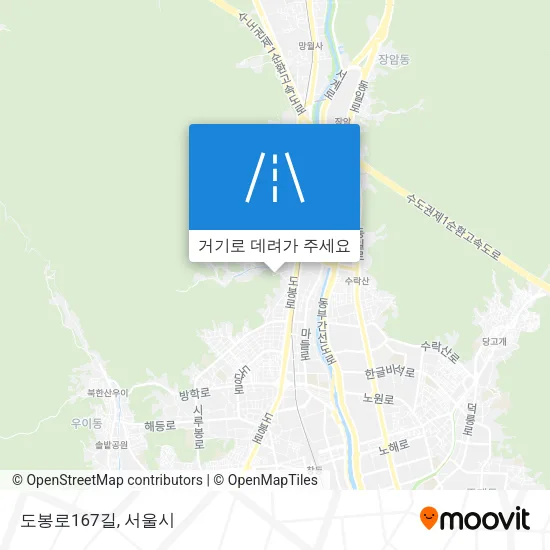 도봉로167길 지도