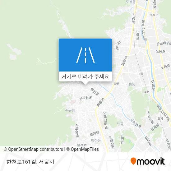 한천로161길 지도