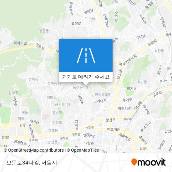 보문로34나길 지도