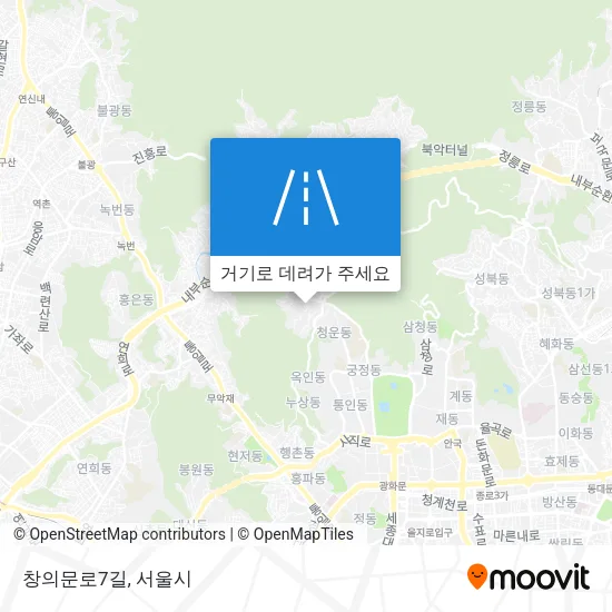 창의문로7길 지도