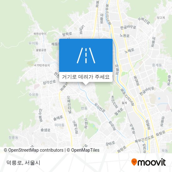 덕릉로 지도