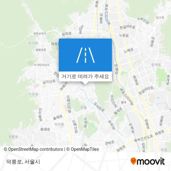 덕릉로 지도