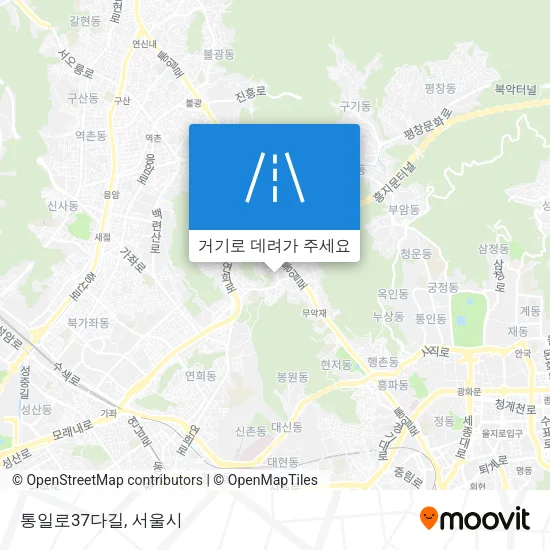 통일로37다길 지도