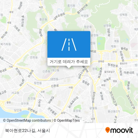 북아현로22나길 지도